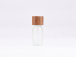 säuremattierte Flasche 10ml, mit Schraubverschluss Walnut