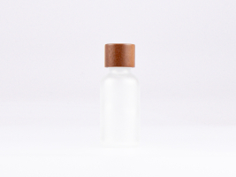 säuremattierte Flasche 30ml, mit Schraubverschluss Walnut