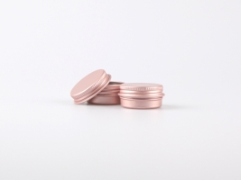Metalldose, 10ml, rosa-metallic