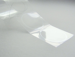 Etikette Rund, transparent, 60mm