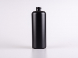 Flasche "Ben" 500ml, HD-PE matt-schwarz, ohne Montur