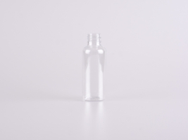 Flasche "Laura" 50ml, PET, glasklar, ohne Montur