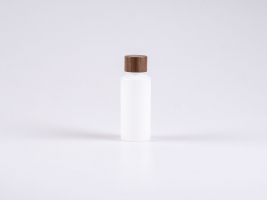 Flasche "Nasa" 100ml, LD-PE, mit Deckel Walnut