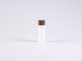Flasche "Nasa" 50ml, LD-PE, mit Deckel Walnut