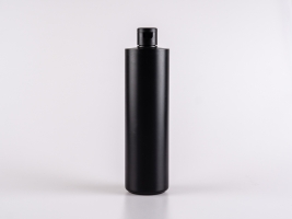 Flasche "Tara" 500ml, matt-schwarz, mit FlipTop schwarz