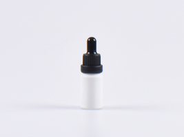 Weissglasflasche 10ml, mit Pipette OV schwarz