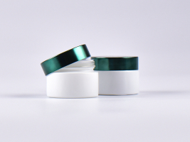 Weissglasdose, 30ml, mit Deckel grün