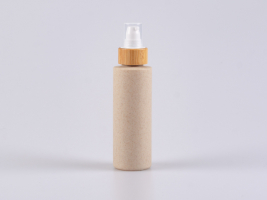 Bioflasche "CERES",  100ml, mit Lotionspumpe Bambus