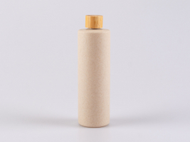 Bioflasche "CERES",  400ml, mit Schraubverschluss Bambus