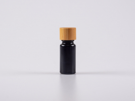 MIRON Violettglasflasche 10ml, mit Schraubverschluss Bambus